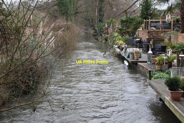 Photo 6"x4" River Darent Timberden Bottom c2020