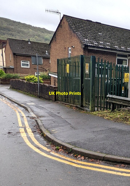 Photo 6"x4" Electricity substation, Station Road, Llanbradach  Llanbradach c2021