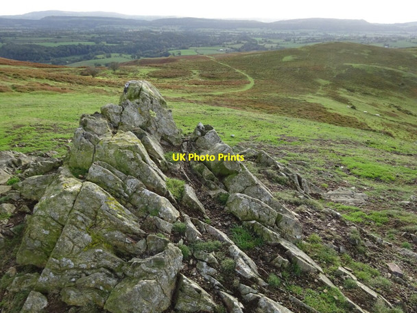 Photo 6"x4" The Packet Stone on the Long Mynd Minton c2021