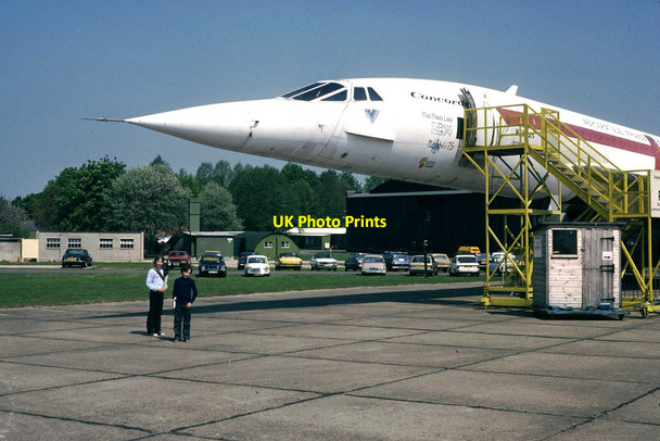 Photo 6"x4" Concorde G-AXDN, Duxford, 1980 Heathfield\/TL4546 c1980