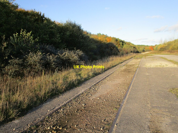 Photo 6"x4" Railway track, Silverhill Wood Country Park Fackley c2021
