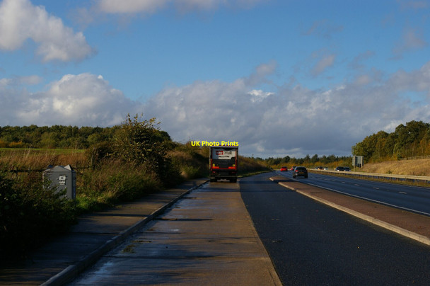 Photo 6"x4" A14 westbound, Gallows Fields Haughley c2021