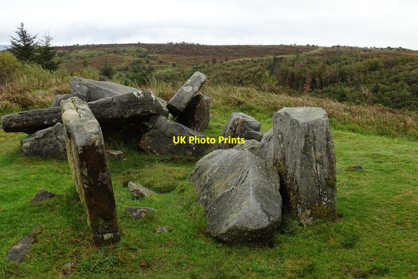 Photo 6"x4" Collapsed wedge tomb Moneygashel c2021