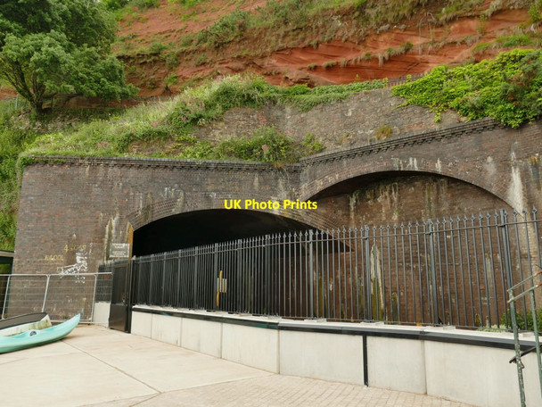 Photo 6"x4" North portal of Kennaway Tunnel Dawlish c2021
