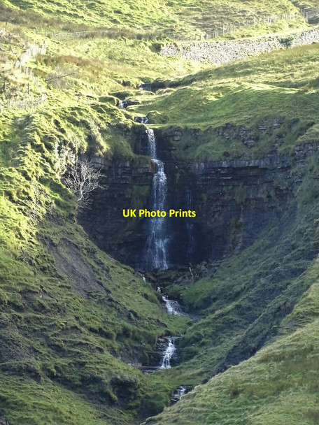 Photo 6"x4" Waterfall in Gleneff Horseshoe Glencar c2021