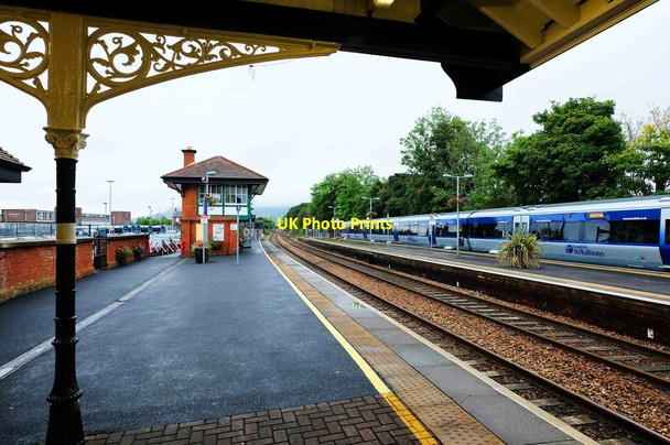 Photo 6"x4" Carrickfergus Railway Station and signal box, Victoria Street, Carrickfergus, N. Ireland Carrickfergus c2021