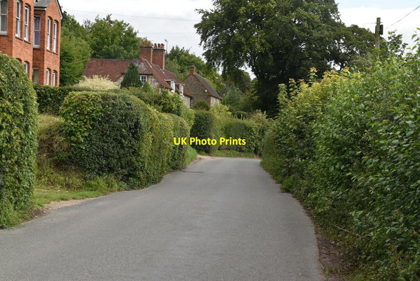 Photo 6"x4" Road to Hambleden Pheasant's Hill c2020