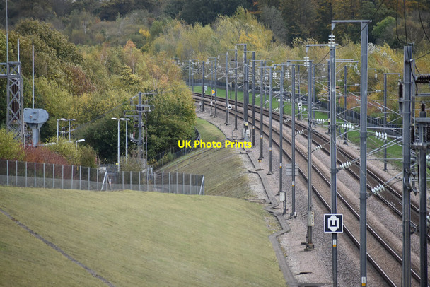 Photo 6"x4" Channel Tunnel Rail Link east of Henhurst Road Shorne West c2021
