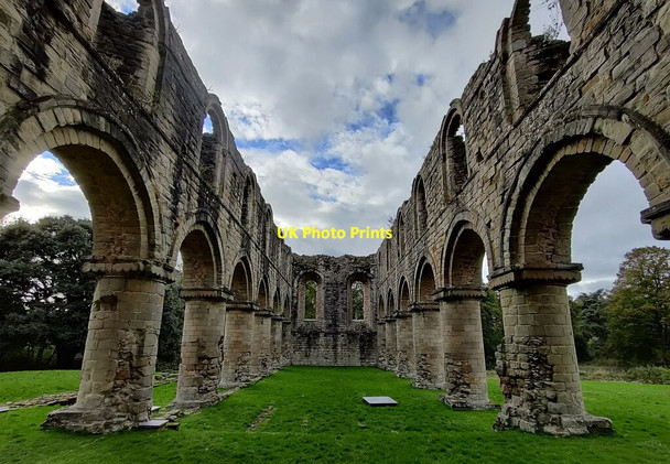 Photo 6"x4" Inside the ruins of Buildwas Abbey Buildwas c2021