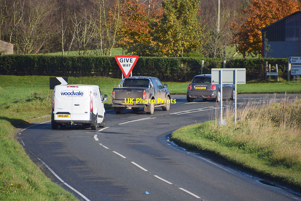 Photo 6"x4" Busy road junction, Freughmore Omagh c2021