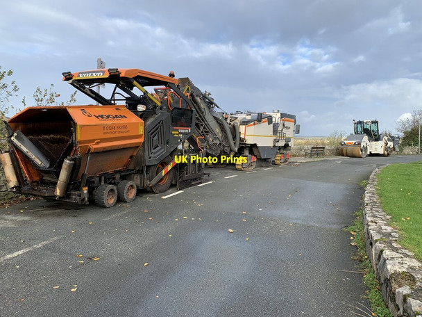 Photo 6"x4" Road works scheme to be done shortly Bryn-rhys c2021