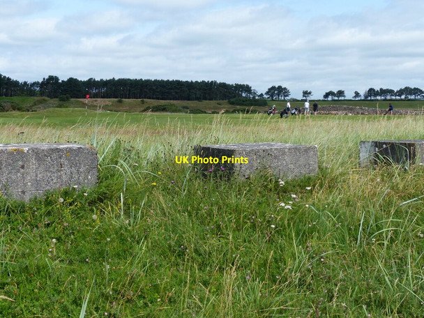 Photo 6"x4" Anti tank blocks in the dunes at Largo Bay Leven\/NO3800 c2019