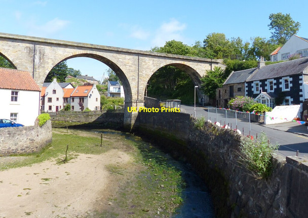 Photo 6"x4" The disused viaduct of the Fife Coast Railway Lower Largo c2019