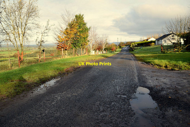 Photo 6"x4" Pothole along Gargrim Road Fintona c2021