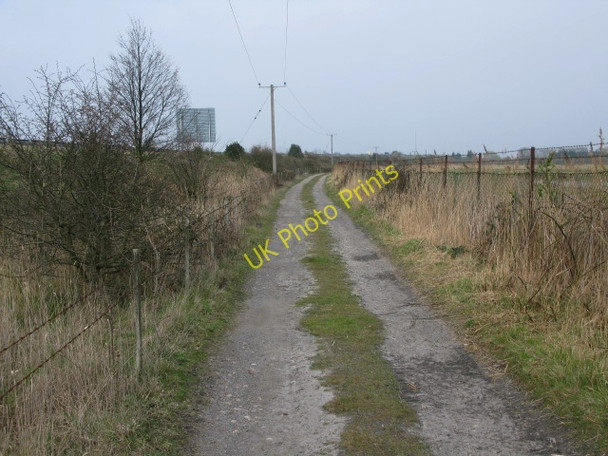 Photo 6"x4" Track alongside the A256 across North Poulder Sandwich c2009