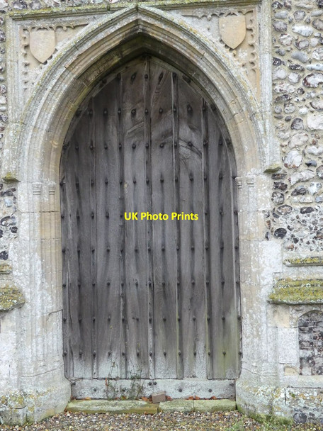 Photo 6"x4" Door in church tower Aylsham c2021