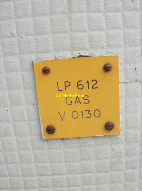 Photo 6"x4" Gas valve marker on the High Street, Bangor Bangor\/SH5771 c2020