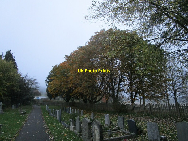 Photo 6"x4" The churchyard, Little Malvern Upper Welland c2021