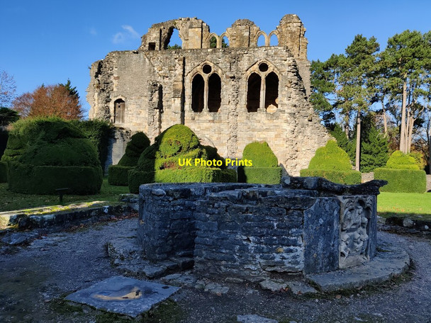 Photo 6"x4" Lavabo at Much Wenlock Priory Much Wenlock c2021