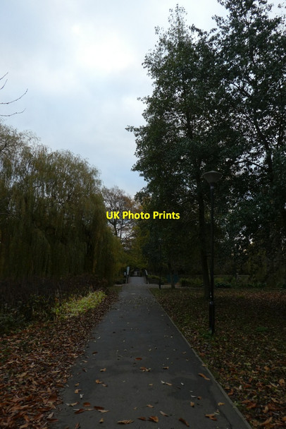 Photo 6"x4" Path near Spring Lane Bridge Heslington c2021