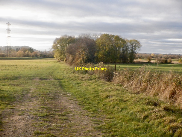 Photo 6"x4" Fields, Lugg Meadows Larport c2021