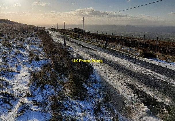 Photo 6"x4" Lane descending towards Dhustone Cleehill c2021
