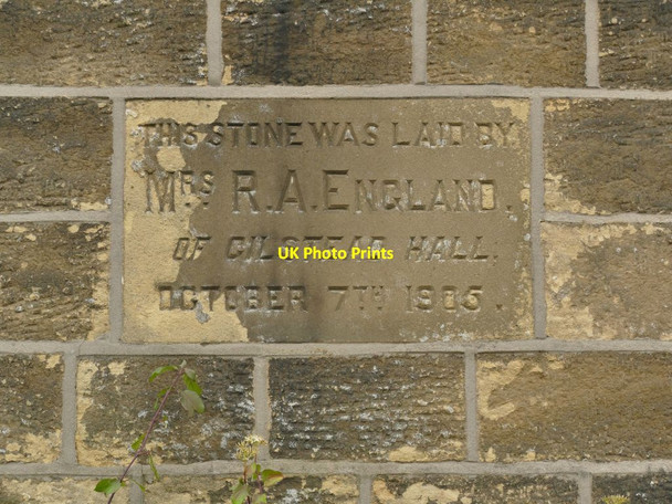 Photo 6"x4" St Wilfrid's church, Gilstead - datestone Bingley\/SE1139 c2021