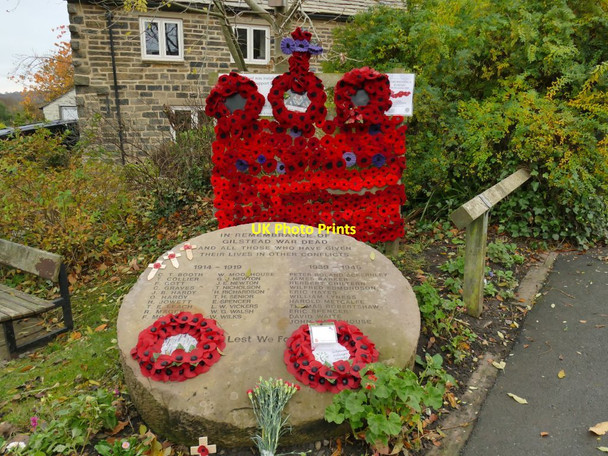 Photo 6"x4" Gilstead war memorial Bingley\/SE1139 c2021