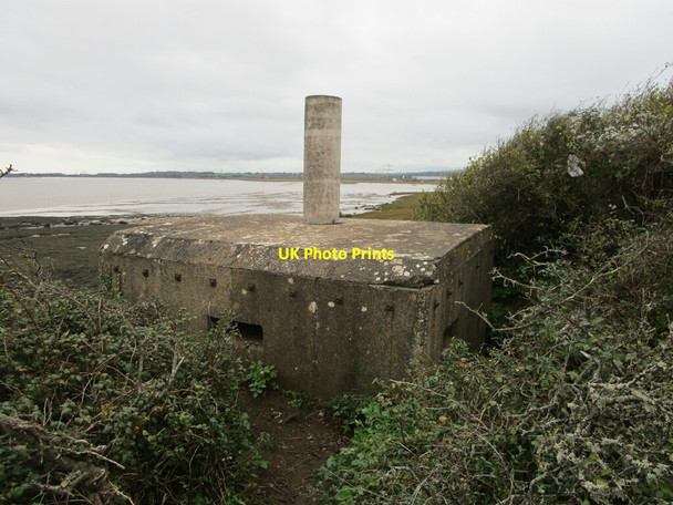 Photo 6"x4" Pillbox at Beachley Point Beachley c2021
