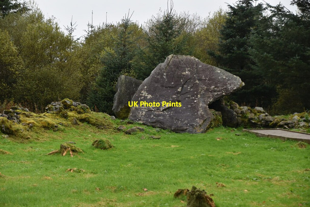 Photo 6"x4" Portal Tomb (Calf House Dolmen) Moneygashel c2021