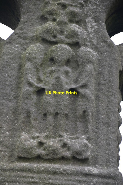 Photo 6"x4" Ardboe High Cross - detail The Diamond c2021