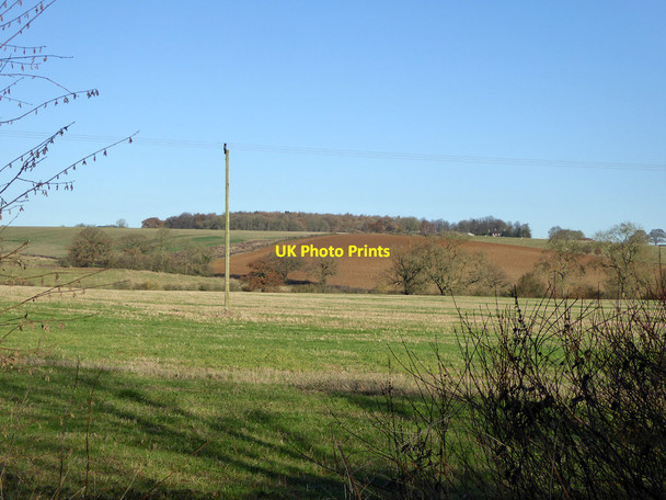 Photo 6"x4" Farmland north of Farthingstone Road Farthingstone c2016