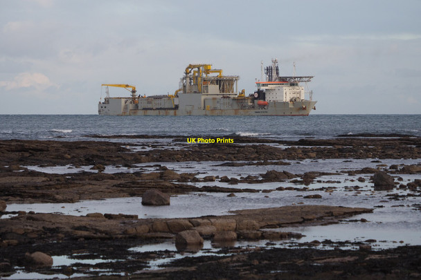 Photo 6"x4" Simon Stevin off Thorntonloch Beach Thorntonloch c2021