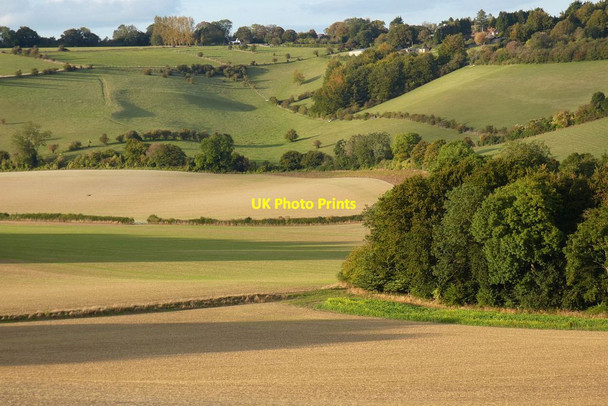 Photo 6"x4" Farmland, Radnage Bennett End c2021