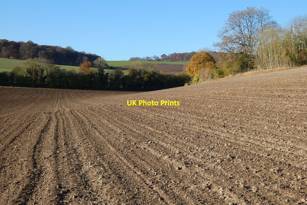 Photo 6"x4" Farmland, Radnage Rout's Green c2021