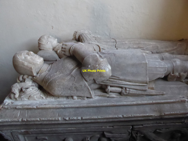 Photo 6"x4" Memorial to Sir Richard Cornwall and wife Jane Eye\/SO4963 c2021