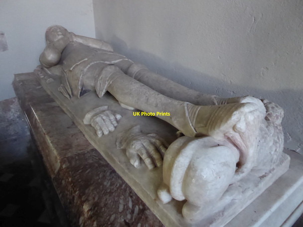 Photo 6"x4" Effigy of Sir Thomas Cornwall Eye\/SO4963 c2021