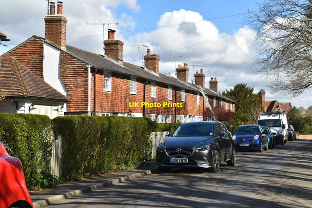 Photo 6"x4" Row of houses Rolvenden Layne c2021