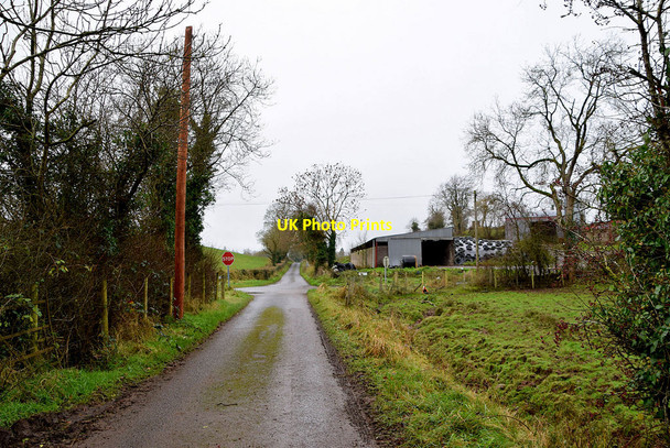 Photo 6"x4" New pole along Drudgeon Road Omagh c2021