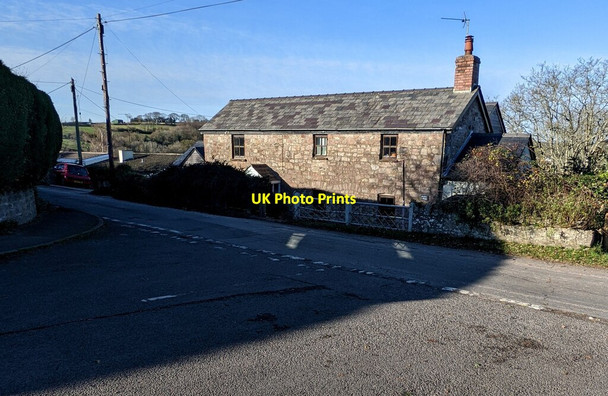 Photo 6"x4" Stone house with slate roof, Mynydd-bach, Monmouthshire Mynydd-bach\/ST4894 c2021