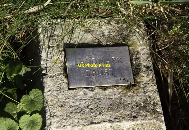 Photo 6"x4" Landmark Trust marker on Pembrokeshire Coast Path Kete c2021