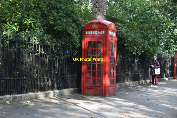 Photo 6"x4" Telephone box, Holland Park Avenue Kensington\/TQ2579 c2021