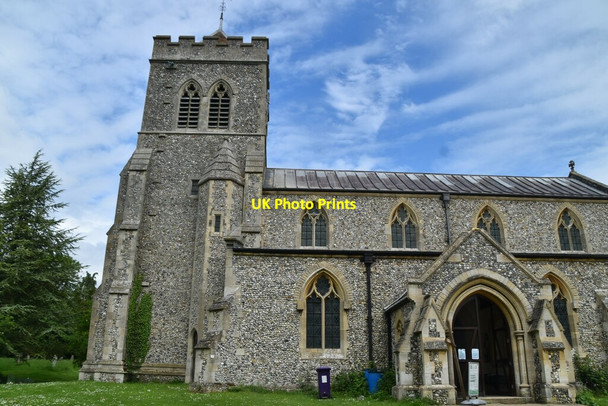 Photo 6"x4" Church of St Mary Therfield c2021 P1