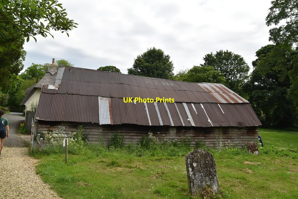 Photo 6"x4" Barn, Church Lane Therfield c2021