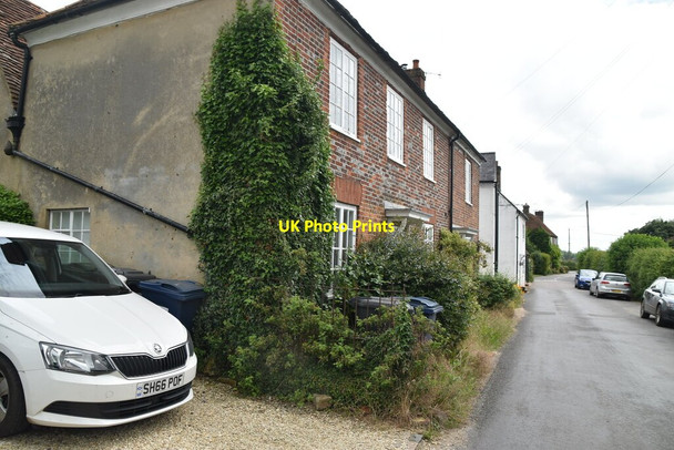 Photo 6"x4" Row of cottages Skirmett c2021