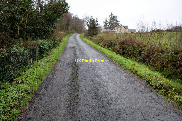 Photo 6"x4" A subsiding road, Tamlaght Omagh c2021