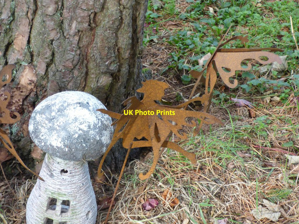Photo 6"x4" Fairy and Fairy House Upper Arley c2018