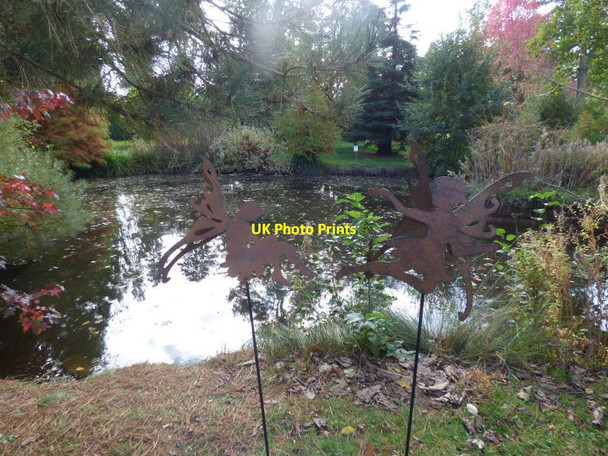 Photo 6"x4" Fairies by a pool Upper Arley c2018