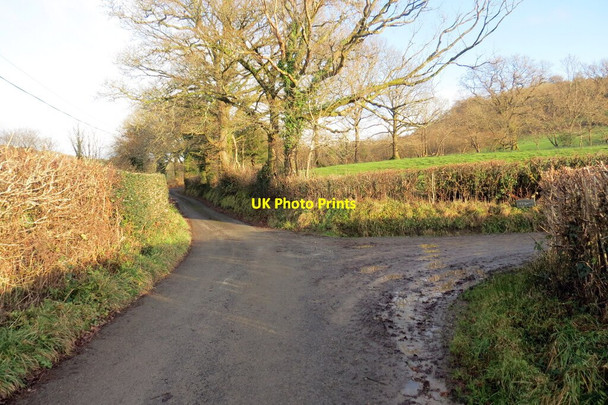Photo 6"x4" Heol fach ger Ty Gwyn \/ Minor road near Ty gwyn Talley c2021