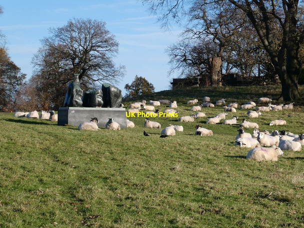 Photo 6"x4" Sculptures - animate and inanimate West Bretton\/SE2813 c2021